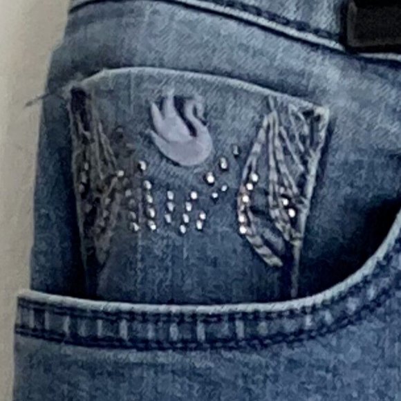 Gloria Vanderbilt Amanda Womens Blue Jeans Sz 16 Stretch - Picture 6 of 7